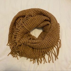 Fringe infinity scarf